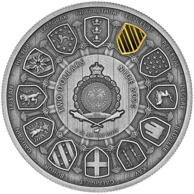 Niue - 2024 - 2 Dollars - Sir Lancelot (Camelot series)