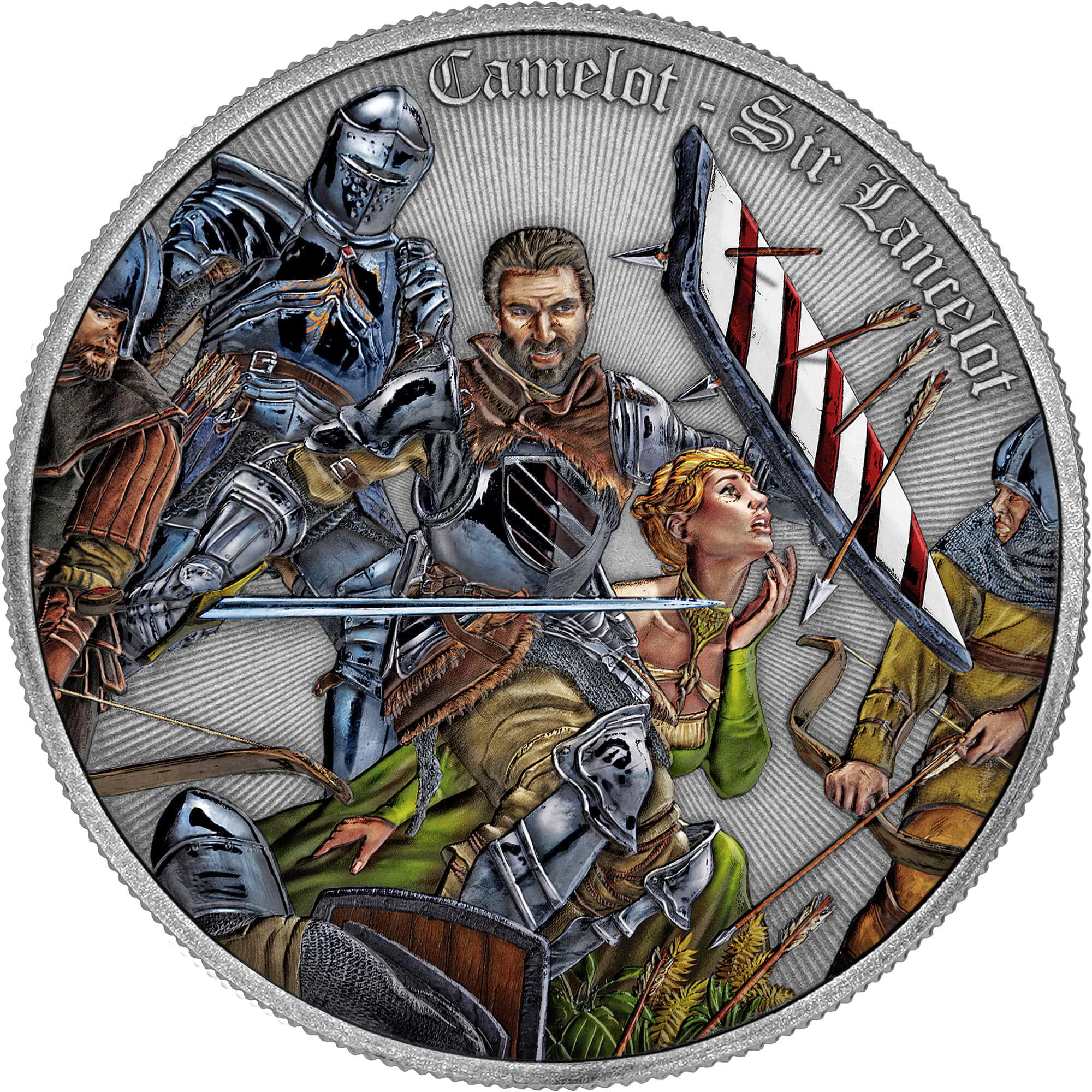 Niue - 2024 - 2 Dollars - Sir Lancelot COLOR (Camelot series)