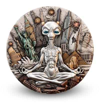 Niue - 2026 - 5 Dollars - Darkest Hour - Alien 2oz silver