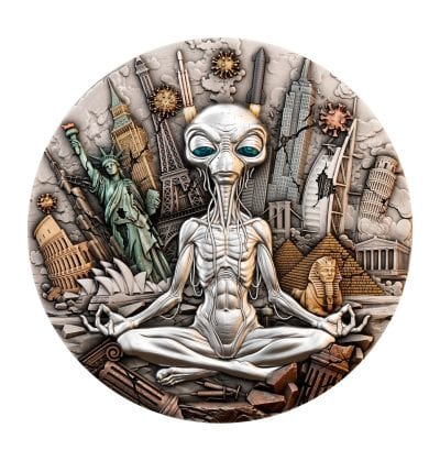 Niue - 2026 - 5 Dollars - Darkest Hour - Alien 2oz silver