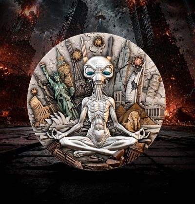 Niue - 2026 - 5 Dollars - Darkest Hour - Alien 2oz silver
