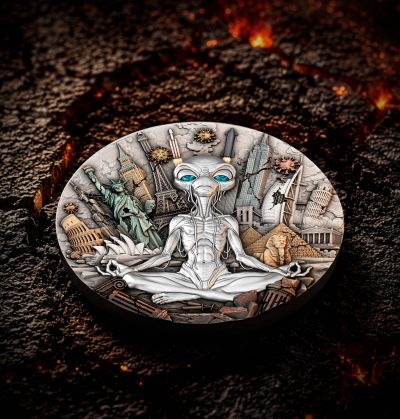 Niue - 2026 - 5 Dollars - Darkest Hour - Alien 2oz silver
