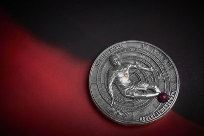 Niue - 2025 - 5 Dollars - Robert Lewandowski RECORD HOLDER (Robert Lewandowski series) 2oz silver