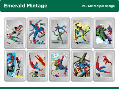 Niue - 2026 - Collector Box - Spider-Man: Comic Art Through The Ages (Marvel series) 1oz silver with pure 1oz Gold Chase