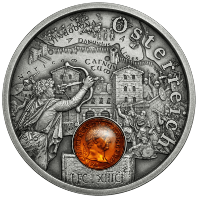 Niue - 2026 - 1 Dollars - Austria (Amber Route series) 1/2oz silver