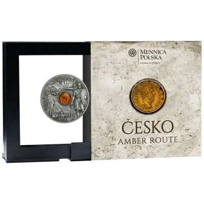 Niue - 2026 - 1 Dollars - Czechia (Amber Route series) 1/2oz silver