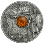 Niue - 2026 - 1 Dollars - Czechia (Amber Route series) 1/2oz silver