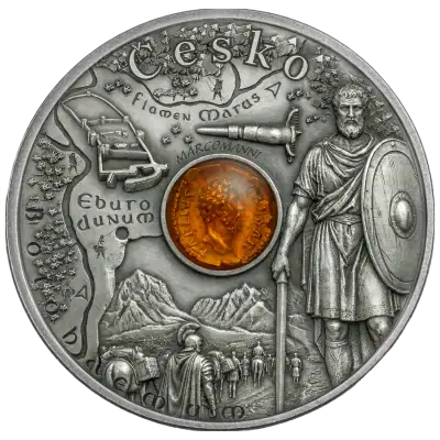 Niue - 2026 - 1 Dollars - Czechia (Amber Route series) 1/2oz silver