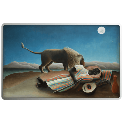 Cameroon - 2026 - 500 Francs - The Sleeping Gypsy (Henri Rousseau series) 17.5gr silver