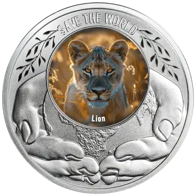 Cameroon - 2026 - 500 Francs – Lion 1/2oz silver (Save the World series)