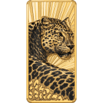 Cook Islands - 2026 - 5 Dollars - Leopard 3oz Silver (Barre de Luxe series)