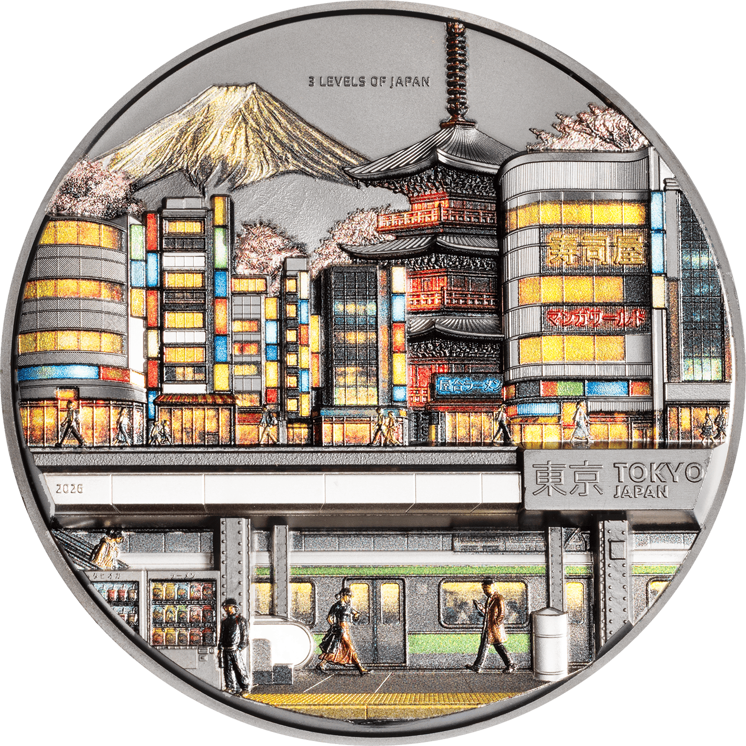 Cook Islands - 2026 - 10 Dollars - 3 Levels of Japan 2oz silver