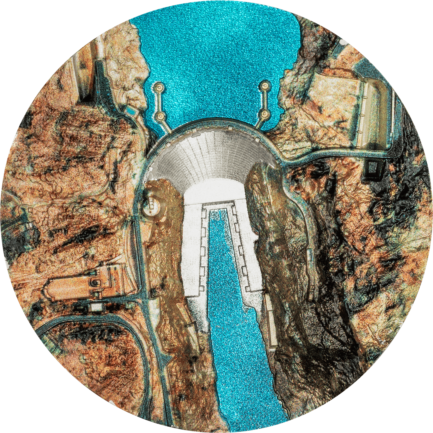 Cook Islands - 2026 - 10 Dollars - Hoover Dam 2oz silver