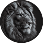 Cook Islands - 2026 - 5 Dollars - Lion (Black & White series) 1oz silver