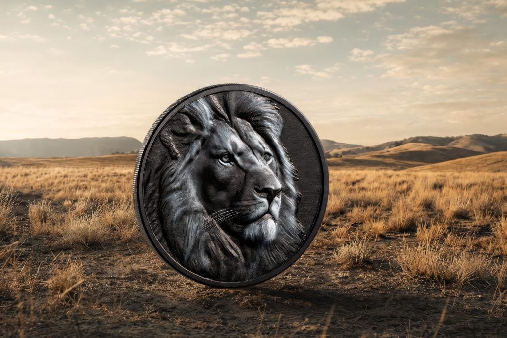 Cook Islands - 2026 - 5 Dollars - Lion (Black & White series) 1oz ...