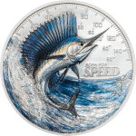 Cook Islands - 2027 - 5 Dollars - Sailfish (Born for Speed series) 1oz silver
