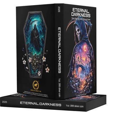 Liberia - 2026 - 3x 10 Dollars - Karma, Checkmate, Fate (Eternal Darkness – Grim Reaper series) 3x 1oz silver