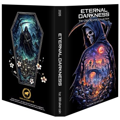 Liberia - 2026 - 3x 10 Dollars - Karma, Checkmate, Fate (Eternal Darkness – Grim Reaper series) 3x 1oz silver