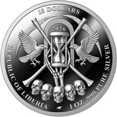 Liberia - 2026 - 3x 10 Dollars - Karma, Checkmate, Fate (Eternal Darkness – Grim Reaper series) 3x 1oz silver