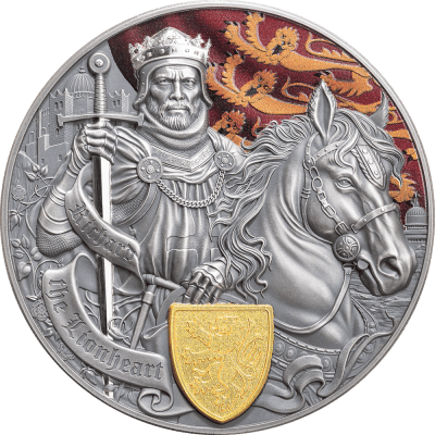 Samoa - 2026 - 2 Dollars – Richard the Lionheart (legends of battlefield series) 2oz silver
