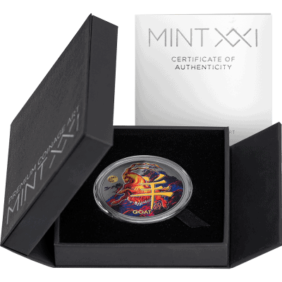 Cameroon - 2026 - 1000 Francs – Year of the Goat BLACK EDITION 1/2oz silver