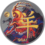 Cameroon - 2026 - 1000 Francs – Year of the Goat BLACK EDITION 1/2oz silver