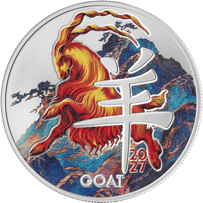 Cameroon - 2026 - 1000 Francs – Year of the Goat SILVER EDITION 1/2oz silver