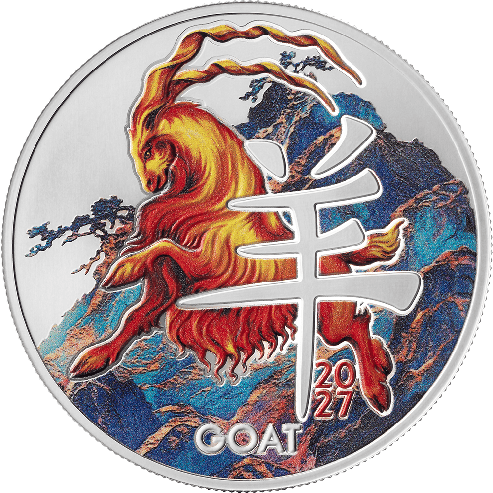 Cameroon - 2026 - 1000 Francs – Year of the Goat SILVER EDITION 1/2oz silver