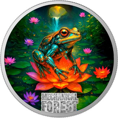 Liberia - 2026 - 3x 10 Dollars - Spider, Snail, Frog (Mechanical Forest series) 3x 1oz silver