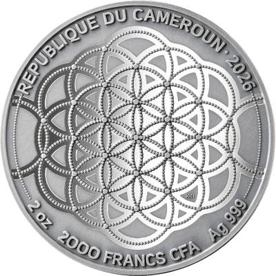 Cameroon - 2026 - 2000 Francs - Indian Elephant (Patterns of the World series) 2oz silver