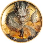 Cook Islands - 2026 - 25 Dollars - Thunder Dragon 5oz silver SPECIAL GILDED EDITION