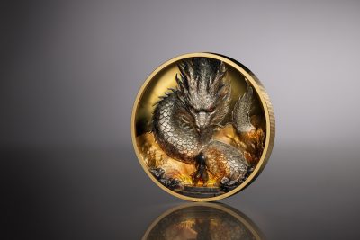 Cook Islands - 2026 - 25 Dollars - Thunder Dragon 5oz silver SPECIAL GILDED EDITION