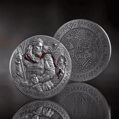 Cameroon - 2026 - 2000 Francs – Harald Hardrada (way to valhalla series) 2oz silver