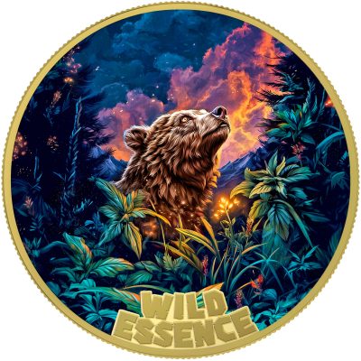 Liberia - 2026 - 3x 10 Dollars - Jaguar, Otter and Brown Bear (Wild Essence series) 3x 1oz silver GILDED
