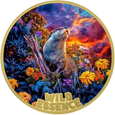 Liberia - 2026 - 3x 10 Dollars - Jaguar, Otter and Brown Bear (Wild Essence series) 3x 1oz silver GILDED